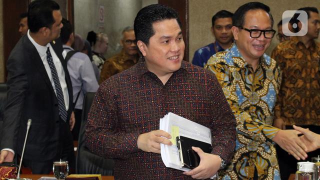 Erick Thohir Rapat Perdana di DPR