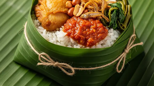 Ilustrasi Jualan Nasi.