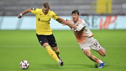 Dalam laga ini, pelatih Ivan Juric menurunkan tim dengan bermaterikan mayoritas pemain lapis kedua. Roma pun kesulitan untuk membongkar pertahanan tuan rumah. (Bjorn Larsson Rosvall/TT News Agency via AP)