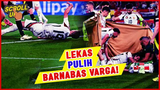 Berita video striker Hungaria, Barnabas Varga, harus jalani operasi setelah terlibat insiden tabrakan dengan kiper Skotlandia, Angus Gunn, dalam laga Grup A Euro 2024.