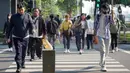 Disebutkan dalam kebijakan tersebut, Pemerintah Provinsi Daerah Khusus Jakarta mewajibkan para Aparatur Sipil Negara (ASN )nya menggunakan transportasi umum ke kantor setiap hari Rabu. (Liputan6.com/Herman Zakharia)