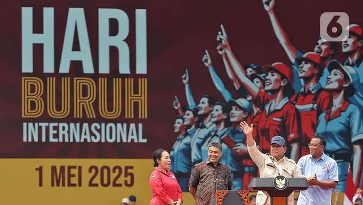 Momen Kali Kedua Presiden RI Hadiri Perayaan Hari Buruh Internasional