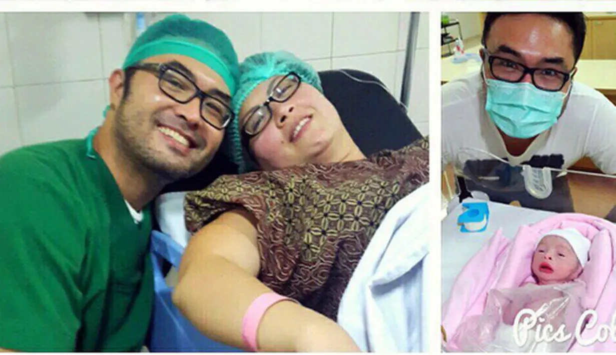 "Iya pasti. Saya belum bopong karena masih di inkubator, saya adzani komat dan tidak sentuh, karena harus steril. Melihat (bayi) saja mata sudah ngembung, jatuh air mata," lanjut Surya. (Instagram/suryasaputra)