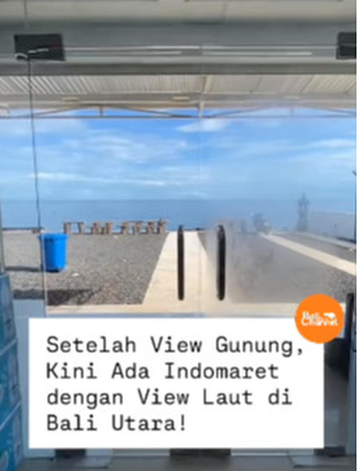 Daerah di Indonesia Ini Punya Indomaret dengan Pemandangan Langka