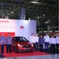 Honda Brio buatan Karawang resmi melancong ke luar negeri (Arief/Liputan6.com