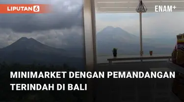 Beredar video viral yang diunggah warganet terkait minimarket dengan pemandangan indah. Minimarket tersebut berada di sekitar kawasan Gunung Batur, Bali