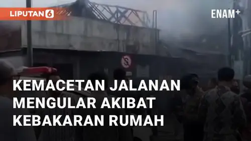 VIDEO: Detik-detik Kemacetan Jalanan Mengular Akibat Kebakaran Rumah di Purwokerto