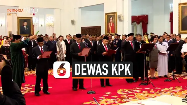 VIDEO: Jokowi Resmi Lantik Dewan Pengawas KPK