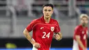 Pemain Timnas Indonesia, Eliano Reijnders saat laga FIFA Matchday melawan Chinese Taipei di Stadion Gelora Bung Tomo (GBT), Surabaya, Jumat (06/07/2025). (Bola.com/Abdul Aziz)