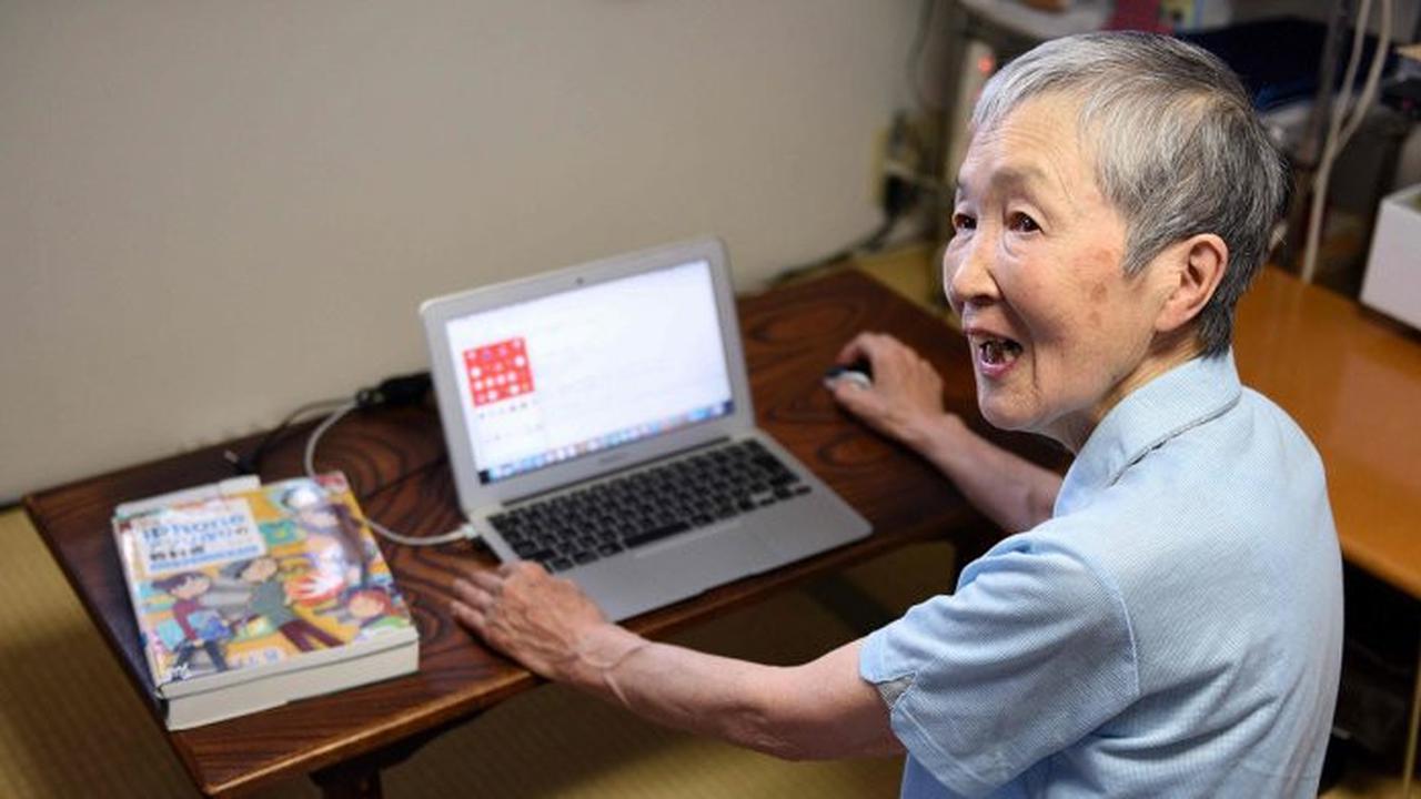 Masako Wakamiya jadi lansia sukses dengan aplikasi gim buatannya (AFP)