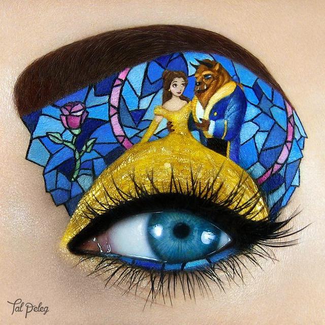 Kelopak Mata Jadi Media Lukis (sumber: instagram/tal_peleg)