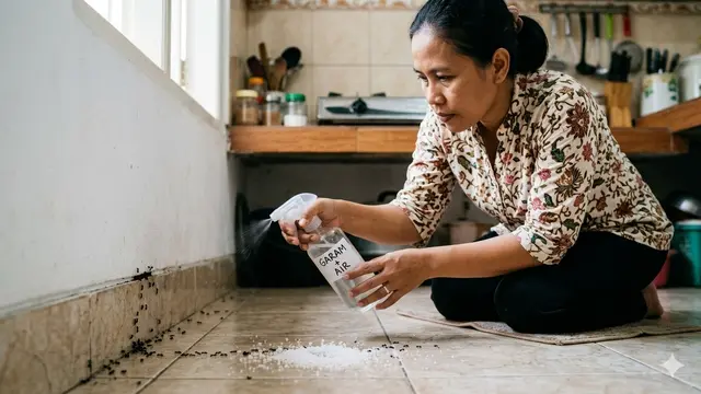 Cara Mengusir Semut di Rumah (Foto: Gemini AI)