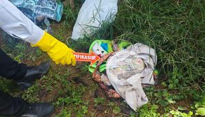 TKP penemuan bayi yang dibuang ayahnya sendiri di Lampung Barat. (Liputan6.com/ Dok Ist)