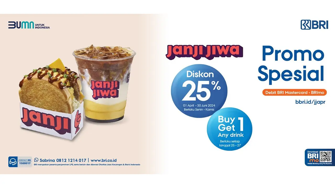 Janjian Hangout Bareng Bestie Pakai Promo BRI di Janji Jiwa 