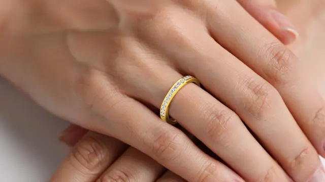 Model Cincin Berlian Emas Kuning/Ilustrasi AI