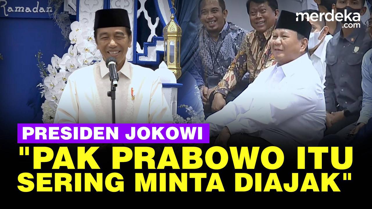 VIDEO: Guyonan Jokowi Soal Elektabilitas Prabowo Naik, Sebut Sering Minta Diajak