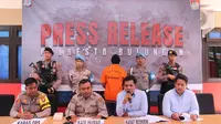 Polres Bulungan gelar konferensi pers pengungkapan kasus pembakaran lahan yang dilakukan oleh warga. (foto: istimewa)