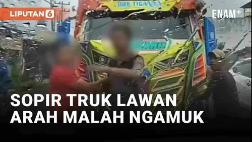 VIDEO: Viral Sopir Truk Lawan Arah Malah Ngamuk ke Pemobil yang Tak Beri Jalan