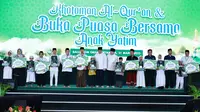 Puncak acara Ramadan Pertamina berupa Khataman Al Quran, Santunan dan Buka Puasa Bersama digelar di Grha Pertamina, Jakarta, pada Jumat (21/3/2025).