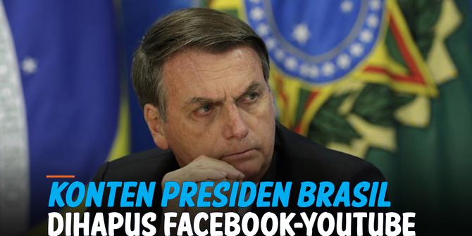 VIDEO: Konten Presiden Brasil Dihapus Facebook-YouTube Dianggap Sebar Hoaks Covid-19