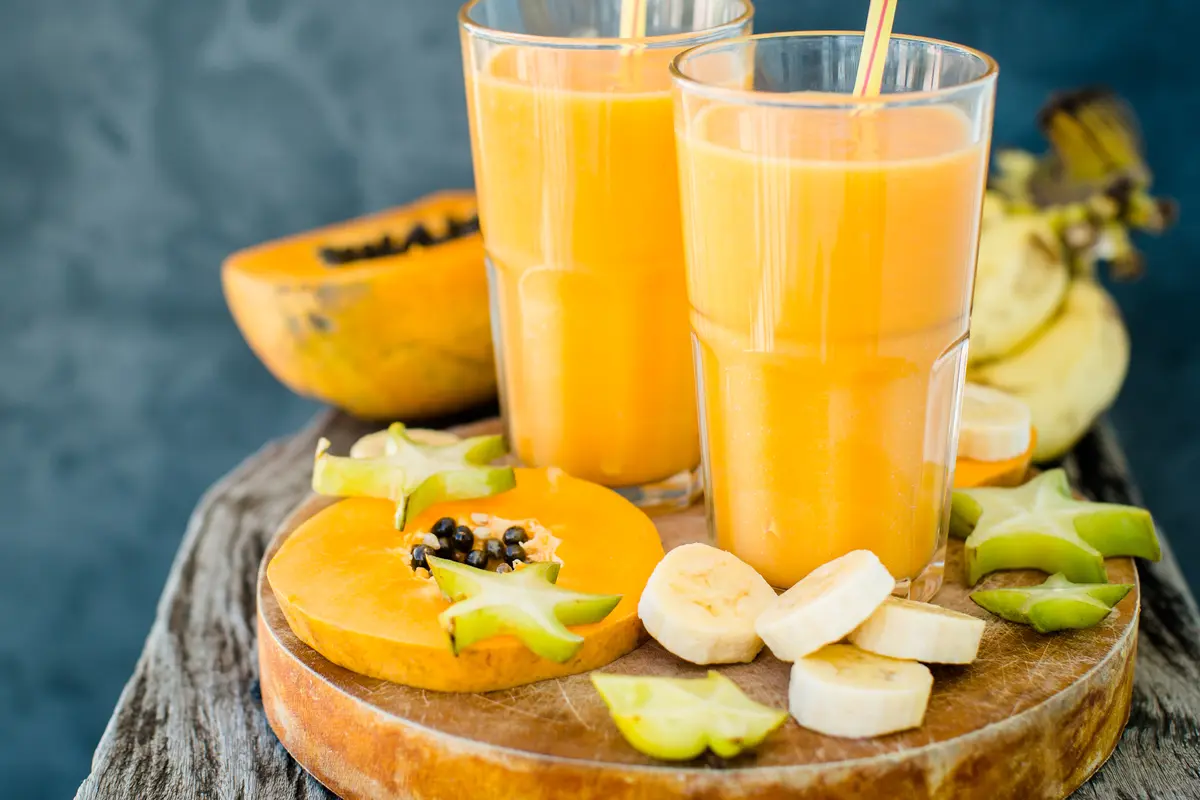 jus pepaya pisang