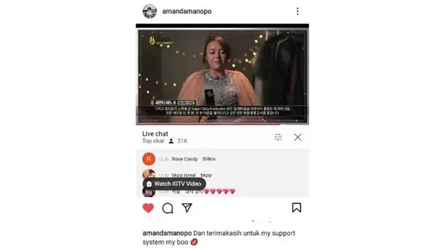 6 Momen Amanda Manopo Menang Asian Star di Seoul International Drama Awards 2021