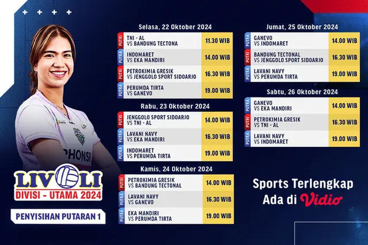 Livoli Divisi Utama 2024 Returns: Game On! Bisa Disaksikan di Vidio