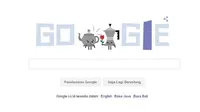Google Doodle ikut meramaikan hari Valentine tahun ini (sumber: google.com)