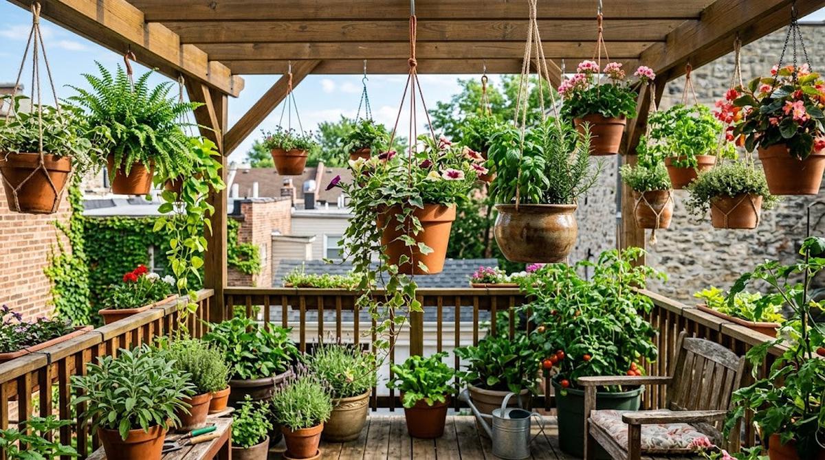 Kebun Mini yang Bisa Dibuat Tanpa Lahan Tanah/AI Generated