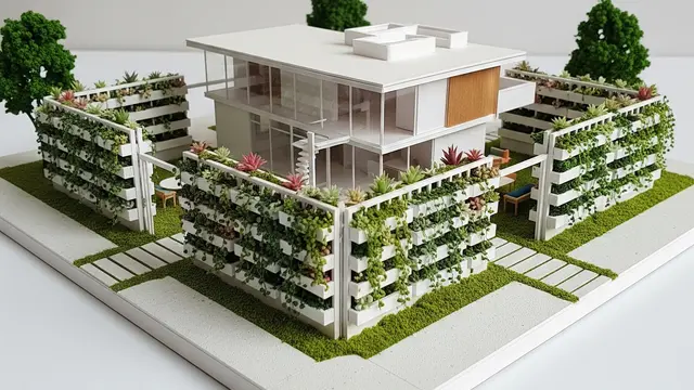 Model Rumah Kecil Tapi Luas dengan Pagar Tanaman Hias Modern Minimalis