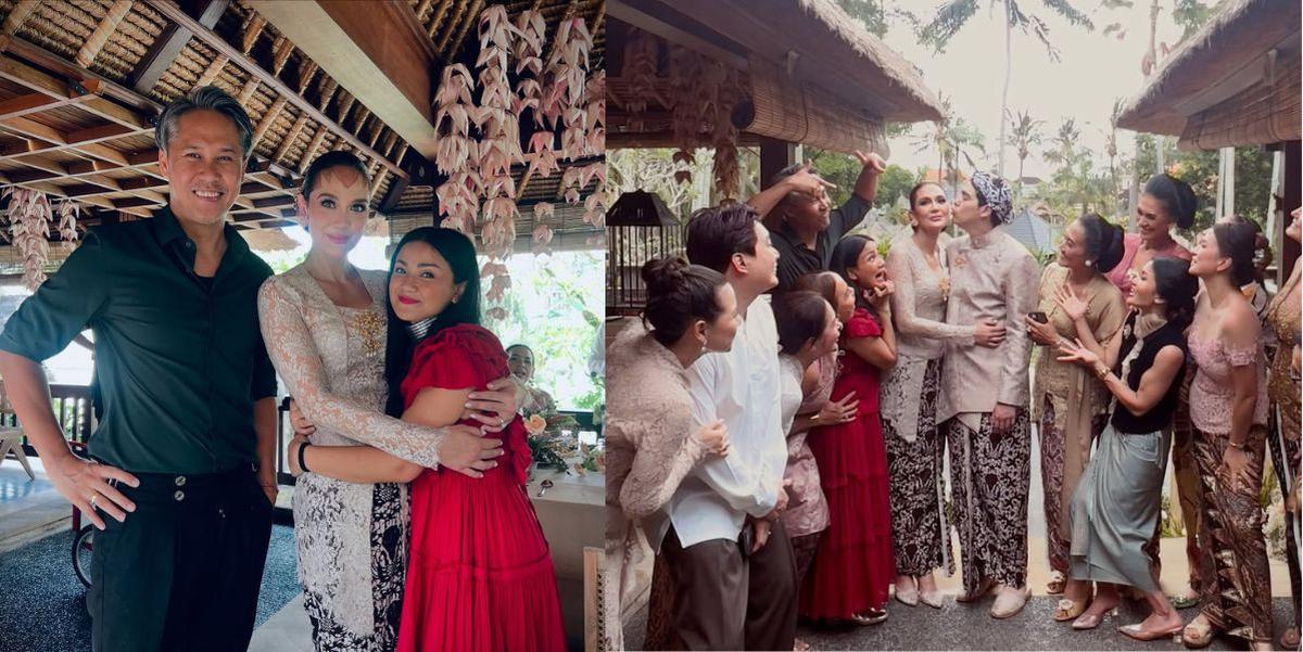 Nirina Zubir dan Suami di Pernikahan Luna Maya-Maxime Bouttier
