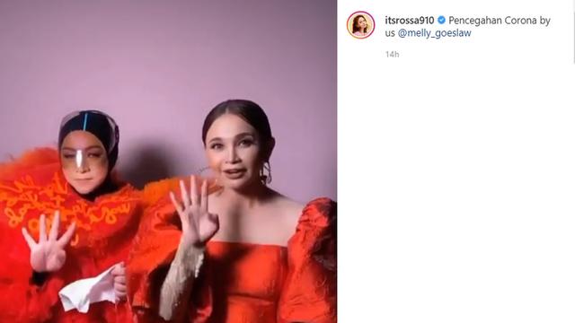 Rossa dan Melly Goeslaw (Instagram/ itsrossa910)