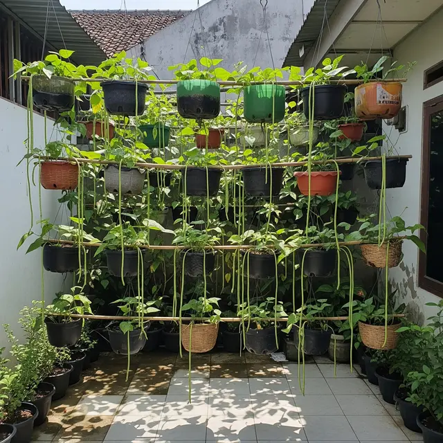 9 Ide Kebun Kacang Panjang Bertingkat untuk Halaman Kecil, Panen Melimpah