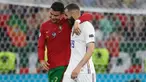 Portugal dan Prancis sama-sama berbagi poin pada laga pamungkas fase Grup F Euro 2020. Dengan hasil ini, baik Portugal maupun Prancis berhasil mentas dari fase grup dan lolos ke babak 16 besar. (Foto: AFP/Pool/Franck Fife)