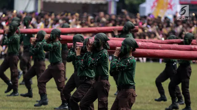 Aksi Para Peserta Raimuna Nasional XI Gerakan Pramuka