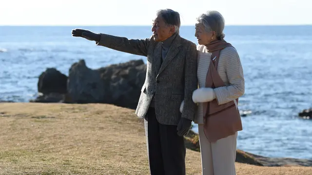 Kaisar Jepang Akihito dan Permaisuri Michiko