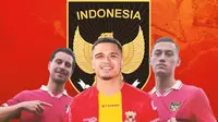 Timnas Indonesia - Thom Haye, Ragnar Oratmangoen, Jay Idzes (Bola.com/Adreanus Titus)