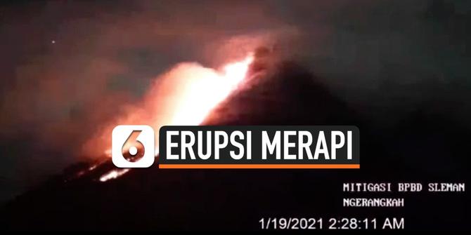 VIDEO: Detik-Detik Merapi Kembali Luncurkan Lava Pijar Sejauh 1,8 Km