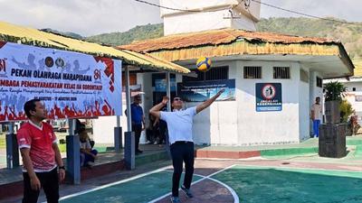 Semarak HUT ke-81 RI, Lapas Gorontalo Gelar Pekan Olahraga Antar Warga Binaan