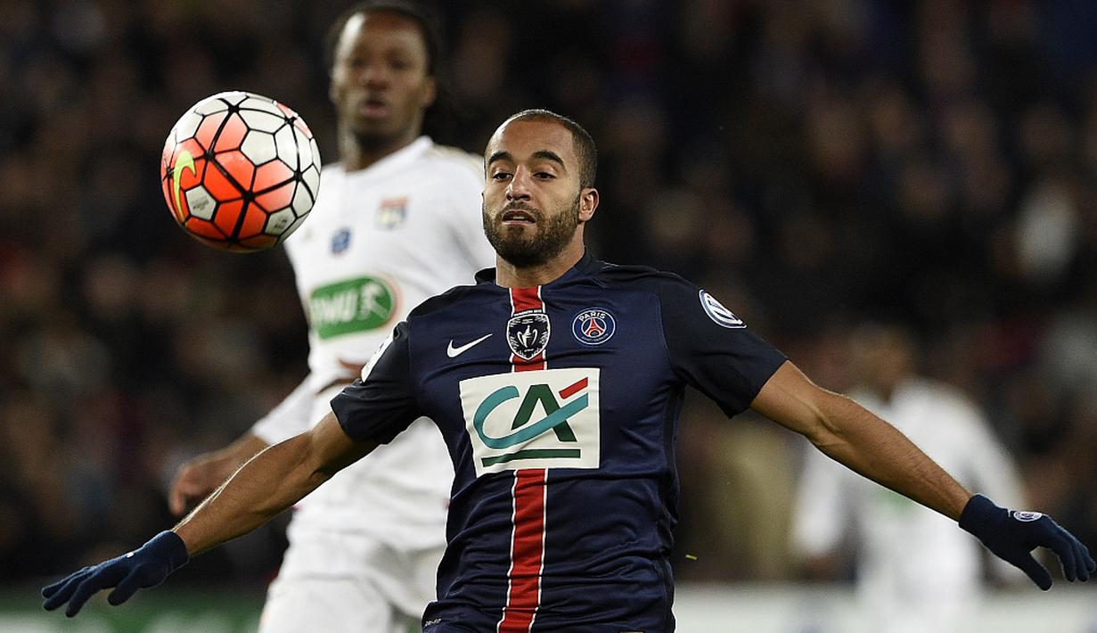 Paris Saint-Germain adalah klub pertama Eropa bagi Lucas Moura setelah lepas dari Sao Paulo. Berbagai gelar telah diraih bersama PSG termasuk 4 kali juara Liga Prancis. (AFP/Franck Fife)