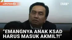 Effendi Simbolon Singgung Anak Dudung Abdurachman yang Gagal Masuk Akademi Militer