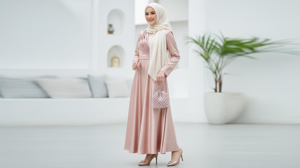 7 Model Gamis Terbaru Bahan Satin, Tampil Cantik dan Percaya Diri di Berbagai Acara