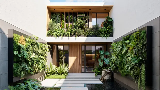 Desain Rumah 2 Lantai di Lahan Sempit Tapi Mewah/Ilustrasi gambar AI