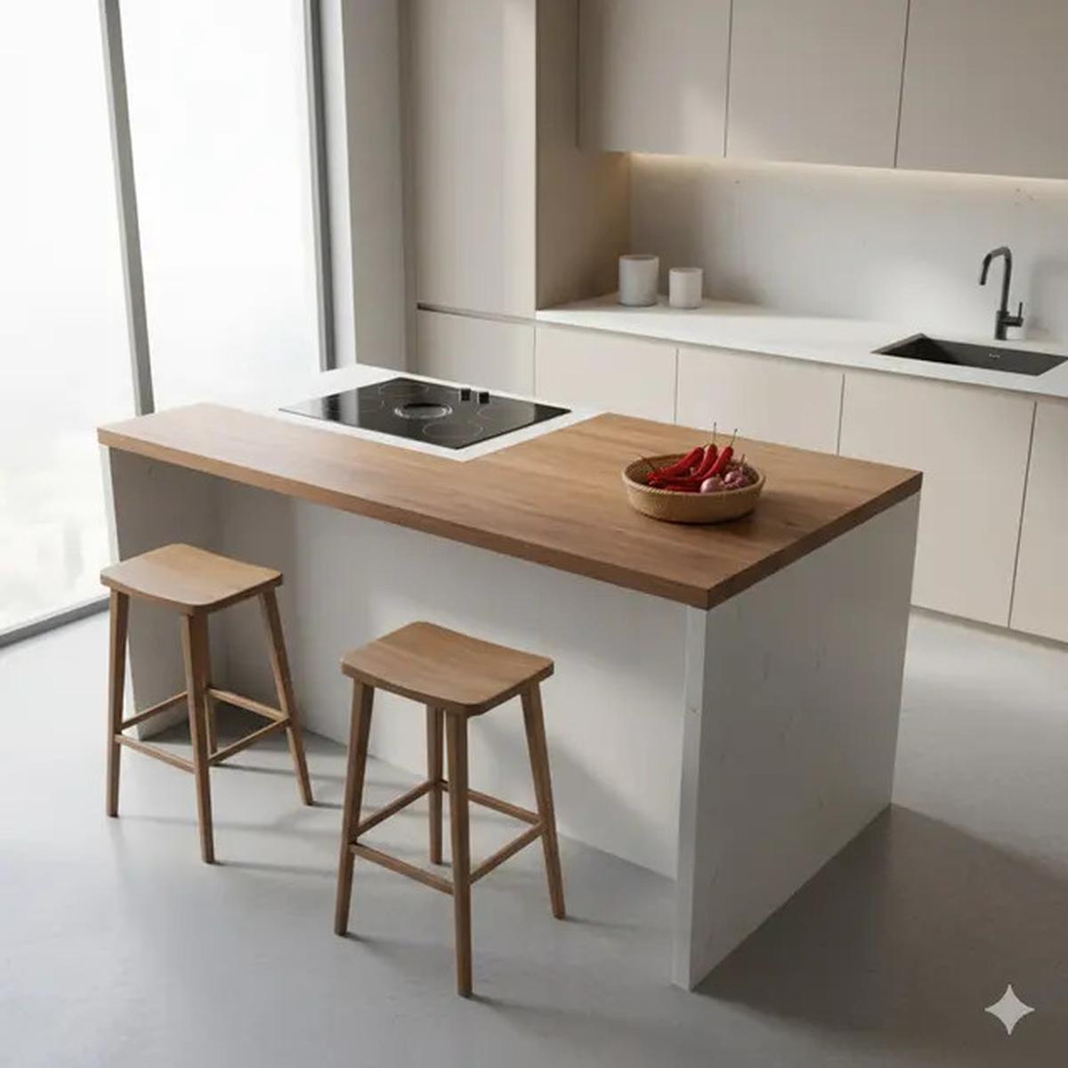 9 Model Dapur Kecil dengan Meja Bar, Solusi Hemat Ruang Tetap Estetik