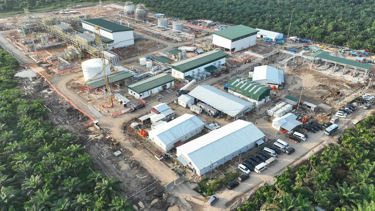 Jadestone Energy (Lemang) Pte Ltd berhasil menyelesaikan pembangunan fasilitas gas dan pengaliran gas perdana ke dalam fasilitas dari sumur du Kabupaten Tanjung Jabung Barat, Provinsi Jambi. (Dok SKK Migas)
