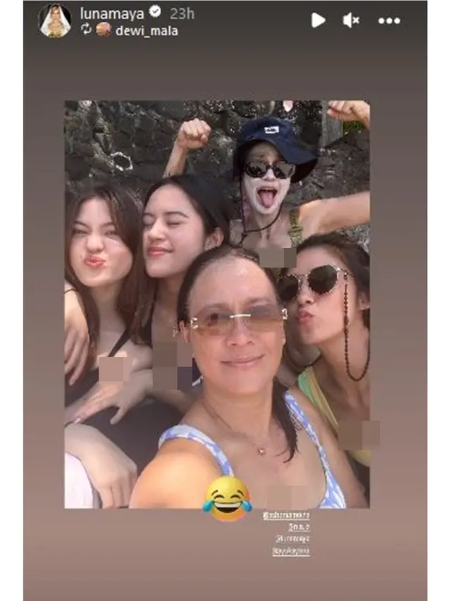 7 Potret Luna Maya Liburan Awal Tahun di Pantai, Wajahnya Jadi Sorotan