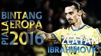 Zlatan Ibrahimovic striker Paris Saint-Germain yang memperkuat timnas Swedia diprediksi bakal menjadi bintang di Piala Eropa 2016 nanti.