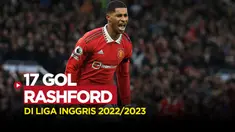 17 gol Marcus Rashford di Liga INggris 2022/2023