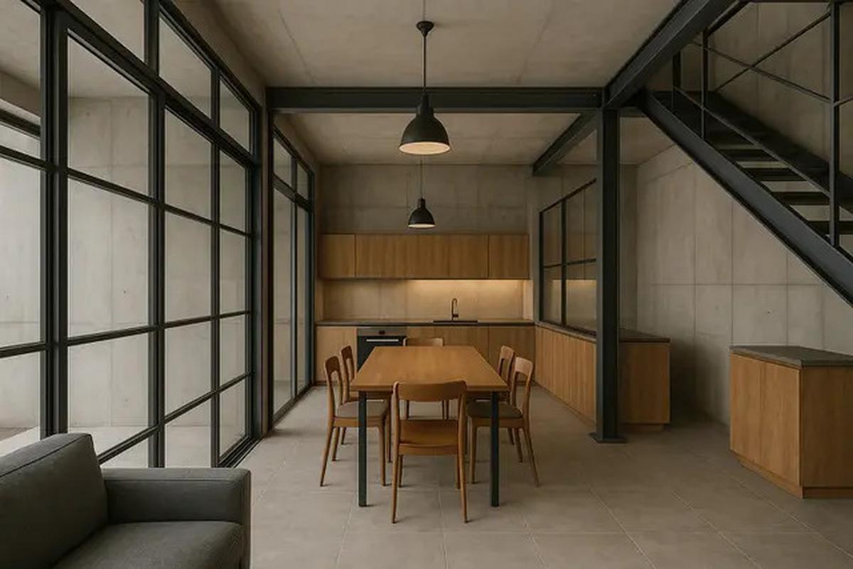 8 Rumah 5x7 Industrial Minimalis, Hunian Jadi Terasa Lapang dan Estetik
