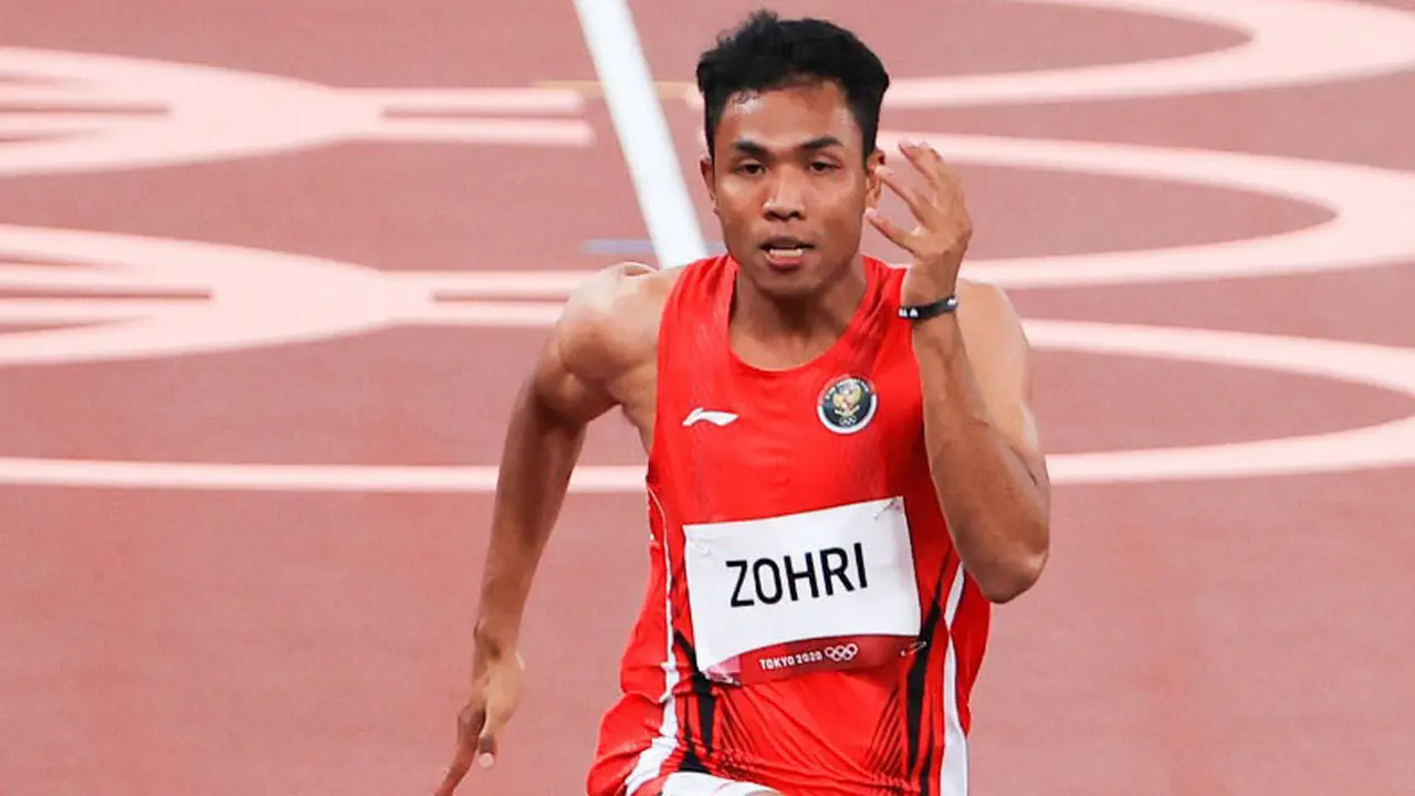 Foto: Lalu Muhammad Zohri Gagal Tembus Semifinal Olimpiade Tokyo 2020